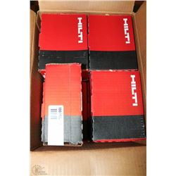 CASE OF 800 HILTI 1/4" - 3-1/4" WEDGE ANCHORS