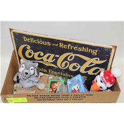 BOX OF COCA-COLA COLLECTIBLES
