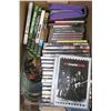 Image 1 : BOX W/OVER 30 DVDS, 25 MUSIC CDS & 8