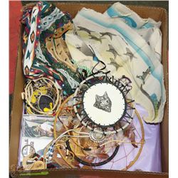 BOX W/INUIT AND NATIVE ITEMS INCL. BABY