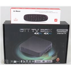 NEW OTT TV BOX WITH AIR MOUSE/KEYBOARD