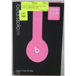REPLICA BEATS BY DR.DRE OVER EAR HEADPHONES PINK