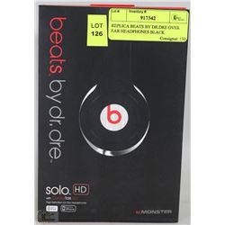 REPLICA BEATS BY DR.DRE OVER EAR HEADPHONES BLACK