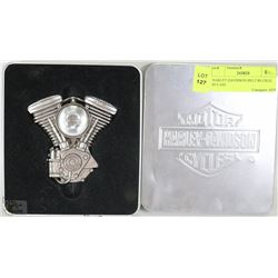 HARLEY DAVIDSON BELT BUCKLE IN CASE