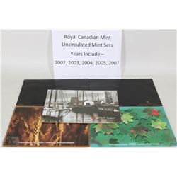 ROYAL CANADIAN UNCIRCULATED MINT COIN SETS