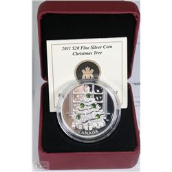 RCM 2011 $20 PURE SILVER - CHRISTMAS TREE
