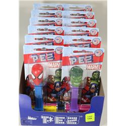 FLAT OF ASSORTED COLLECTIBLE MARVEL PEZ