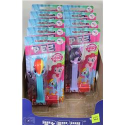 FLAT OF 9 ASSORTED COLLECTIBLE MY LITTLE PONY  PEZ