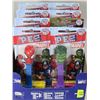 Image 1 : FLAT OF 8 ASSORTED COLLECTIBLE MARVEL AND DC  PEZ