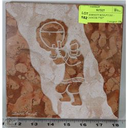 DAVID BERNETT SCULPTURE - DRUM DANCER 7"X7"