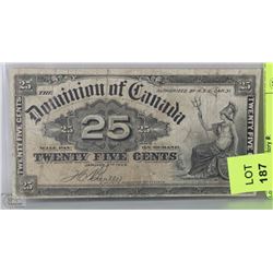 CANADIAN 1900 SHINPLASTER