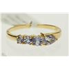 Image 1 : #7-14K YELLOW GOLD TANZANITE RING SIZE 6.5