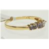 Image 2 : #7-14K YELLOW GOLD TANZANITE RING SIZE 6.5