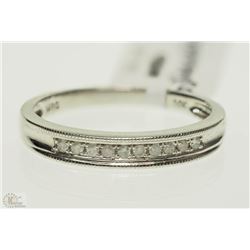 #10-10K WHITE GOLD DIAMOND RING SIZE 7