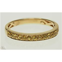 #20-14K YELLOW GOLD YELLOW SAPPHIRE RING