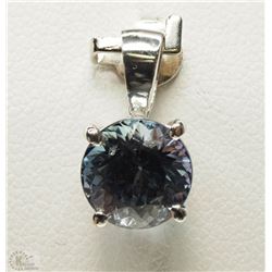 #25-14K WHITE GOLD TANZANITE PENDANT