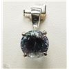 Image 1 : #25-14K WHITE GOLD TANZANITE PENDANT