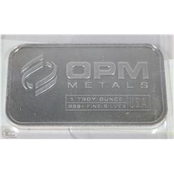 1-OZ PURE .999 SILVER BAR