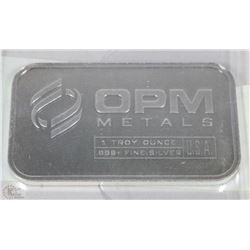 1-OZ PURE .999 SILVER BAR