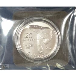 RCM CANADIAN .999 SILVER $20 DOLLAR COIN