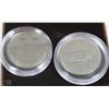Image 1 : DOUBLE CASED CANADA DOLLAR COIN SET IN LEATHER