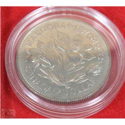 CASED MANITOBA 1870-1970 CANADA DOLLAR
