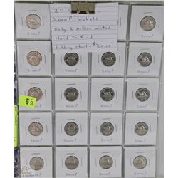 20 CANADIAN 2000P NICKLES