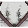 Image 1 : .925 STAMPED STERLING SILVER DROP STYLE MOONSTONE