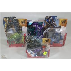 COLLECTION OF 4 ASST TRANSFORMER ACTION FIGURES