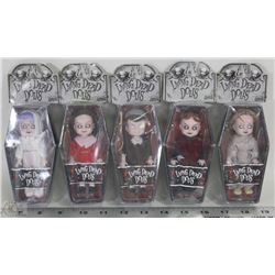 ESTATE COLLECTION OF 5 LIVING DEAD DOLLS