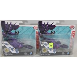 TWO TRANSFORMER DECEPTICON FRACTURE TOYS