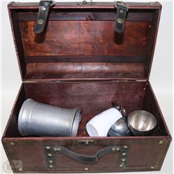 CHEST WITH VINTAGE CONTENTS