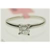 Image 1 : #31-14K WHITE GOLD DIAMOND SOLITAIRE RING