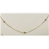 Image 2 : #39-10K YELLOW GOLD DIAMONDS BY YARD NECKLACE