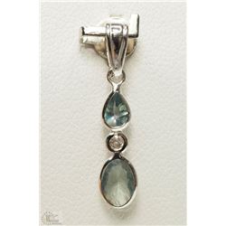 #40-14K WHITE GOLD ALEXANDRITE & DIAMOND PENDANT