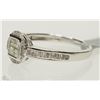 Image 2 : #44-14K WHITE GOLD DIAMOND(0.32CT)&(0.11CT) RING