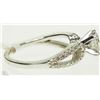 Image 3 : #47-14K WHITE GOLD DIAMOND(1.05CT)&(0.38CT) RING