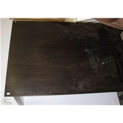 WOOD KITCHEN TABLE (SCRATCHES ON TOP)