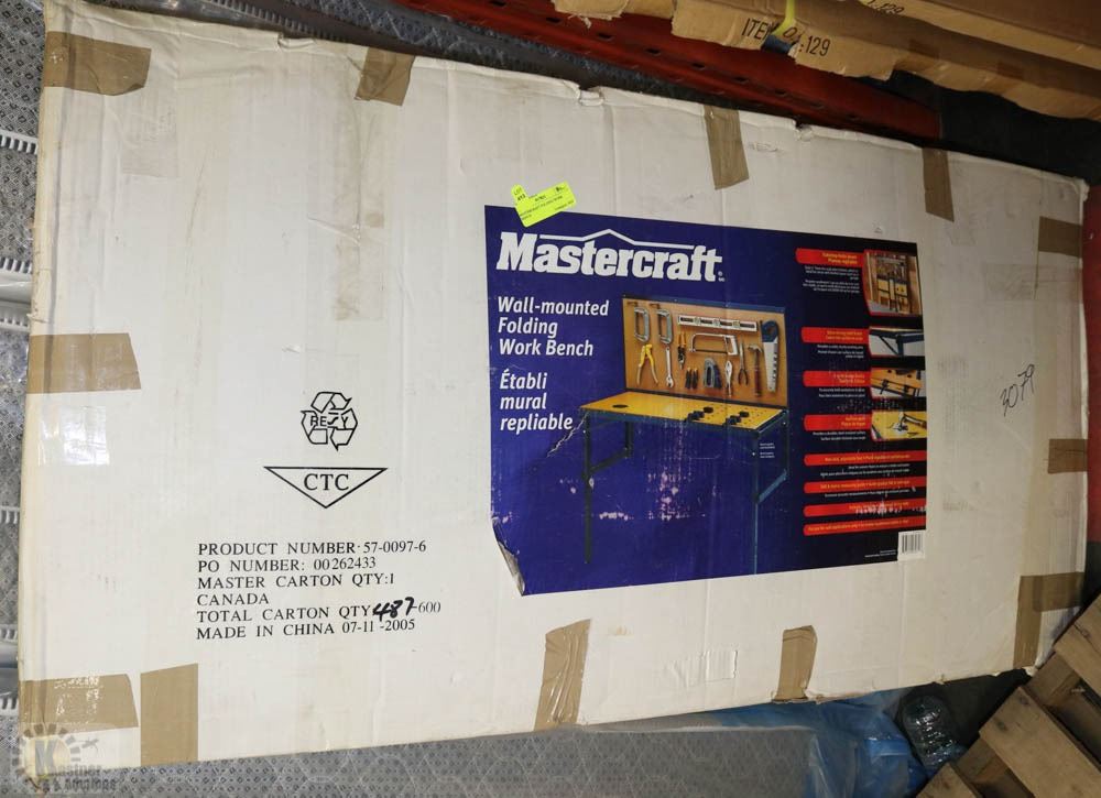 MASTERCRAFT FOLDING WORK BENCH