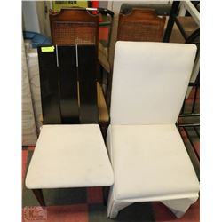 4 ASSORTED SIDE CHAIRS