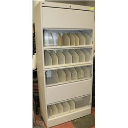 LATERAL FILING CABINET 6 DOOR  36"X17"X78"H