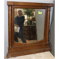 WOODEN FRAMED MIRROR