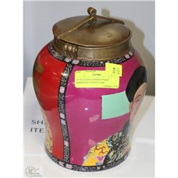 10" NATASHA FARINA PARIS DESIGNER LIDDED VASE