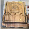 Image 1 : VINTAGE WOOD WALL HANGING WINE BOTTLE HOLDER
