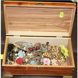 ESTATE JEWELLERY BOX WITH CONTENTS ON CHOICE