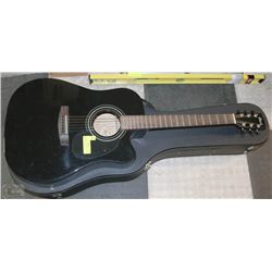 CORT MODEL MR100F BLACK PICK UP WITH HARD CASE