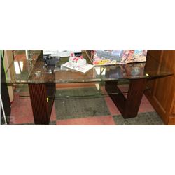 SHOWHOME WOOD AND GLASS DELUXE COFFEE TABLE
