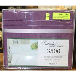 4PC BAMBOO HOME LUXURY DEEP POCKET DOUBLE SHEET
