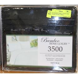 4PC BAMBOO HOME LUXURY DEEP POCKET DOUBLE SHEET