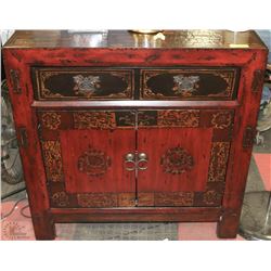 WOOD HANDPAINTED STYLE CABINET